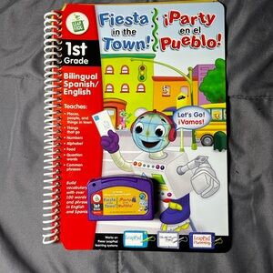 LeapFrog Fiesta in the Town Bilingual Book & Cartridge Spanish/English Grade 1